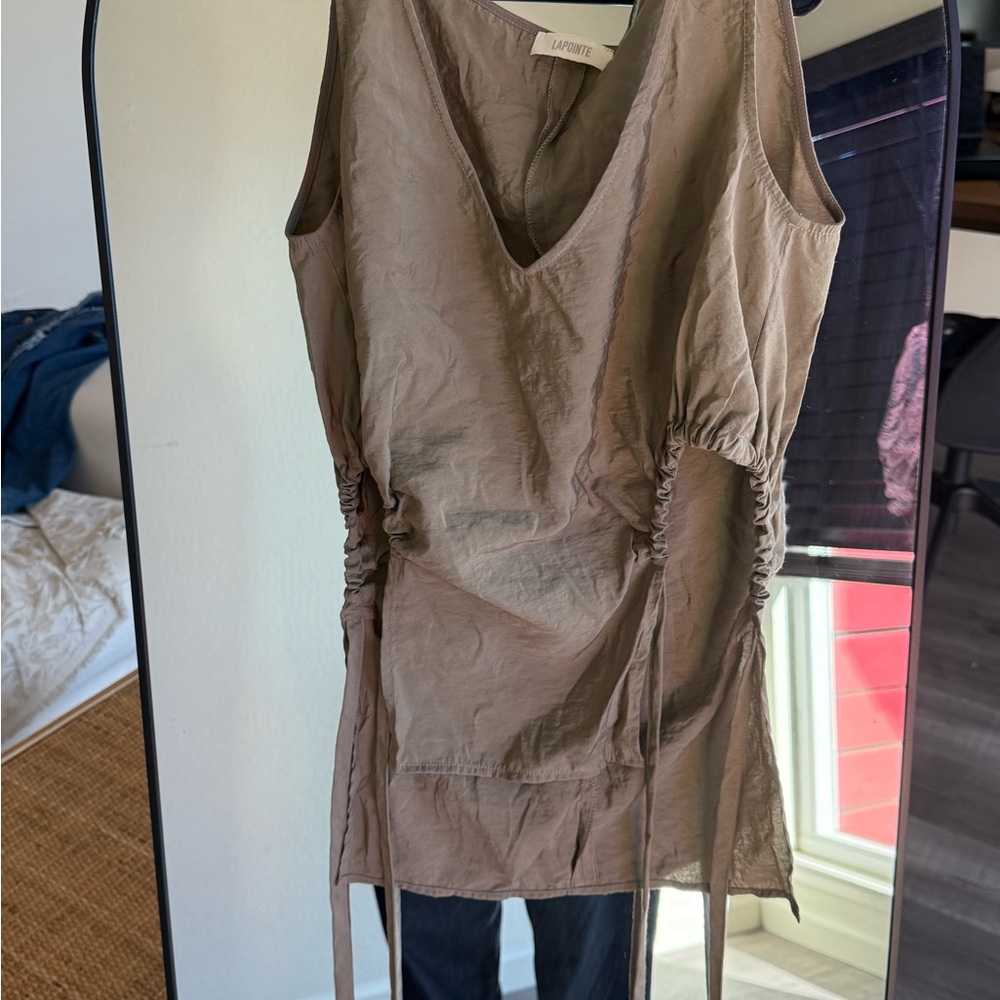 Women's Tan Sleeveless Top